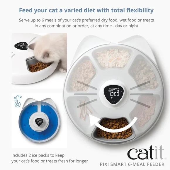 Catit Pixi Smart 6 meal feeder / Distributer Intelligent Pixi - Picture 7 of 8